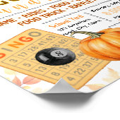 Bearbeitbare Herbst-Bingo-Fundraiser-Flugblatt Poster (Ecke)