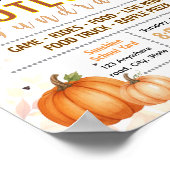 Bearbeitbare Herbst-Potluck-Fundraising-Flugblatt Poster (Ecke)