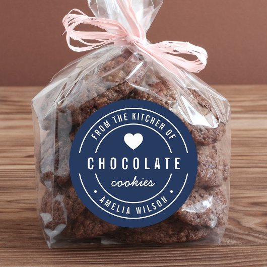 Bearbeitbare Hintergrundfarbe aus der Küche von Runder Aufkleber