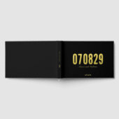 Bearbeitbare Hintergrundfarbe Datum Fett Moderne H Gästebuch (Voll)