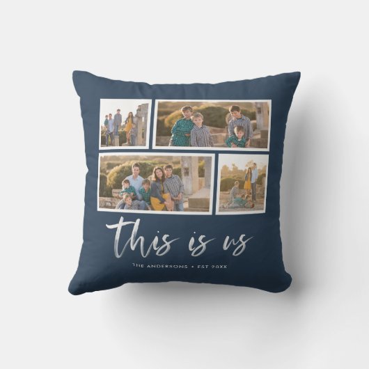 Bearbeitbare Hintergrundfarbe Dies ist die US-Foto Kissen (Rückseite)