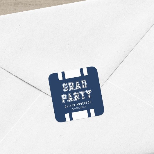 Bearbeitbare Hintergrundfarbe Groß-/Kleinschreibun Quadratischer Aufkleber