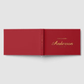 Bearbeitbare Hintergrundfarbe Hochzeitsschrift Gästebuch (Voll)