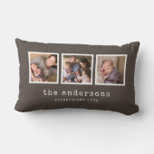 Bearbeitbare Hintergrundfarbe Schreibmaschine Foto Lendenkissen (Rückseite)