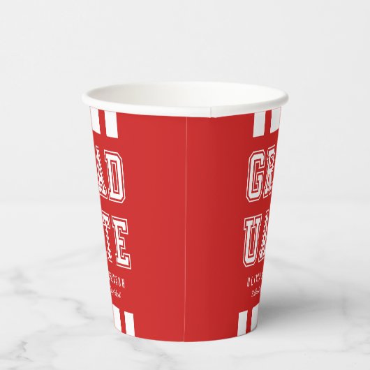 Bearbeitbare Hintergrundfarbenvielfalt Pappbecher (Rechts)