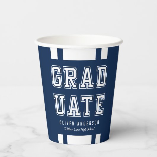 Bearbeitbare Hintergrundfarbenvielfalt Pappbecher (Rückseite)