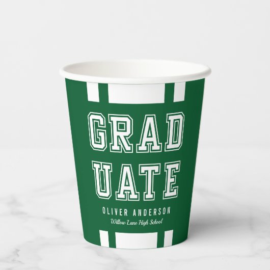 Bearbeitbare Hintergrundfarbenvielfalt Pappbecher (Rückseite)