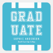 Bearbeitbare Hintergrundfarbenvielfalt Quadratischer Aufkleber (Vorderseite)