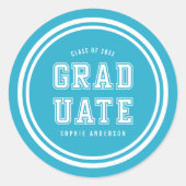 Bearbeitbare Hintergrundfarbenvielfalt Runder Aufkleber (Vorderseite)