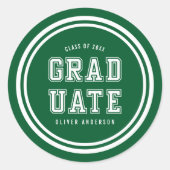 Bearbeitbare Hintergrundfarbenvielfalt Runder Aufkleber (Vorderseite)