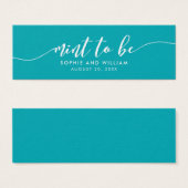 Bearbeitbare Hintergrundskriptminte für Hochzeit (Vorne & Hinten)