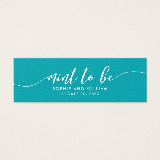 Bearbeitbare Hintergrundskriptminte für Hochzeit (Vorderseite)