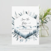 Bearbeitbare Hochzeit ohne Foto Save The Date (Stehend Vorderseite)