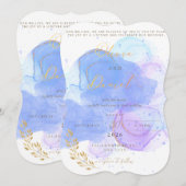 Bearbeitbare Hochzeits-Einladungsdesign-Datei Save The Date (Vorne/Hinten)