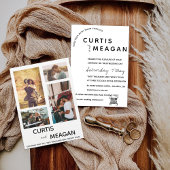 Bearbeitbare Hochzeitseinladung mit Fotocollage Einladung