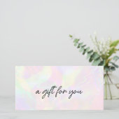 Bearbeitbare Imitate Holographic Elegante Geschenk (Stehend Vorderseite)