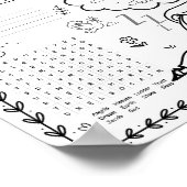 Bearbeitbare Jacob-Leiter-Farbmatte Poster (Ecke)