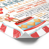 Bearbeitbare Karneval-Zirkus-Spendenflyer Poster (Ecke)