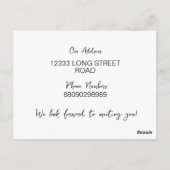 Bearbeitbare Karte "Wir sind neu in der Nachbarsch (Rückseite)