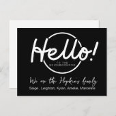 Bearbeitbare Karte "Wir sind neu in der Nachbarsch (Vorne/Hinten)