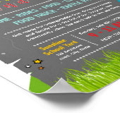 Bearbeitbare Kickball-Spendenflyer Poster (Ecke)