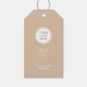 Bearbeitbare Kleidung Einzelhandel mit QRcode-Tag Geschenkanhänger (Vorderseite)