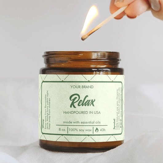 Bearbeitbare Kronenhalterung in Retro-Grün Rechteckiger Aufkleber