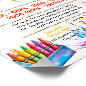 Bearbeitbare Kunstcamp-Spendenflyer Poster (Ecke)
