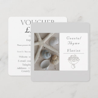 Bearbeitbare Küstenflorist-Branding-Logo-Vorlage