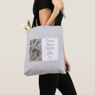 Bearbeitbare Küstenflorist-Branding-Logo-Vorlage Tasche
