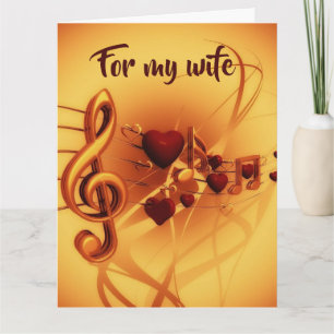 Bearbeitbare Liebe und Musik Karte