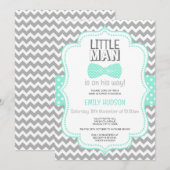 Bearbeitbare Little Man Einladung (Vorne/Hinten)