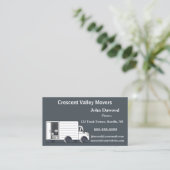 Bearbeitbare Lkw-Umzüge Visitenkarte (Stehend Vorderseite)