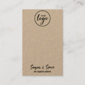 Bearbeitbare Logo-Werbekarten Visitenkarte (Vorderseite)