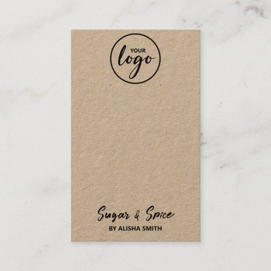 Bearbeitbare Logo-Werbekarten Visitenkarte (Vorderseite)