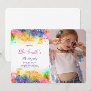 Bearbeitbare Malerei-Geburtstagseinladung  Einladung