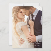 Bearbeitbare Minimalistische Hochzeitsvorlage Einladung (Vorderseite)