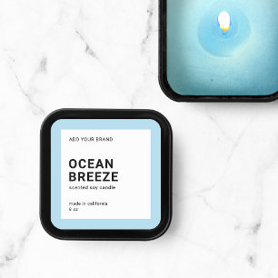 Bearbeitbare moderne minimalistische Produktetiket Quadratischer Aufkleber