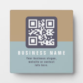 Bearbeitbare moderne QR-Code-Vorlage | gedämpfte F Fotoplatte (Vorderseite)