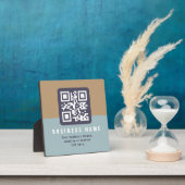 Bearbeitbare moderne QR-Code-Vorlage | gedämpfte F Fotoplatte (InSitu)