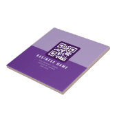 Bearbeitbare moderne QR-Code-Vorlage | Violettöne Fliese (Seite)
