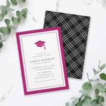 Bearbeitbare Mortarboard-Graduierungspartei