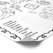 Bearbeitbare Muttertags-Malmatte  Poster (Ecke)