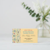 Bearbeitbare Nählieferungen Schneidersitze Visitenkarte (Stehend Vorderseite)