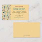 Bearbeitbare Nählieferungen Schneidersitze Visitenkarte (Vorne/Hinten)