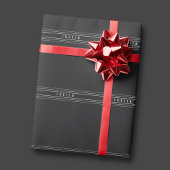 Bearbeitbare Namen und geometrische Streifen | Sch Geschenkpapier