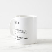 Bearbeitbare Namensdefinition Brenda, benutzerdefi Kaffeetasse (Vorderseite Links)