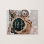 Bearbeitbare neutrale Schwangerschaftsankündigung Puzzle (Horizontal)