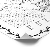 Bearbeitbare Noah-Arche-Farbmatte Poster (Ecke)
