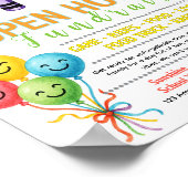 Bearbeitbare Open House Schule Fundraiser Flyer Poster (Ecke)